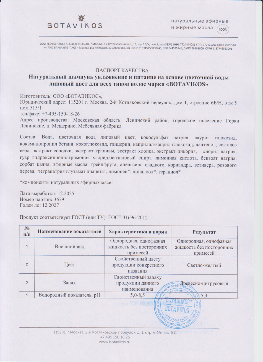 Паспорт №122025